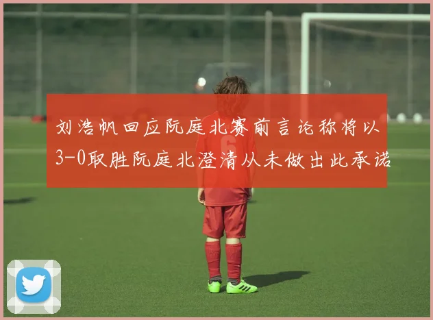 刘浩帆回应阮庭北赛前言论称将以3-0取胜阮庭北澄清从未做出此承诺